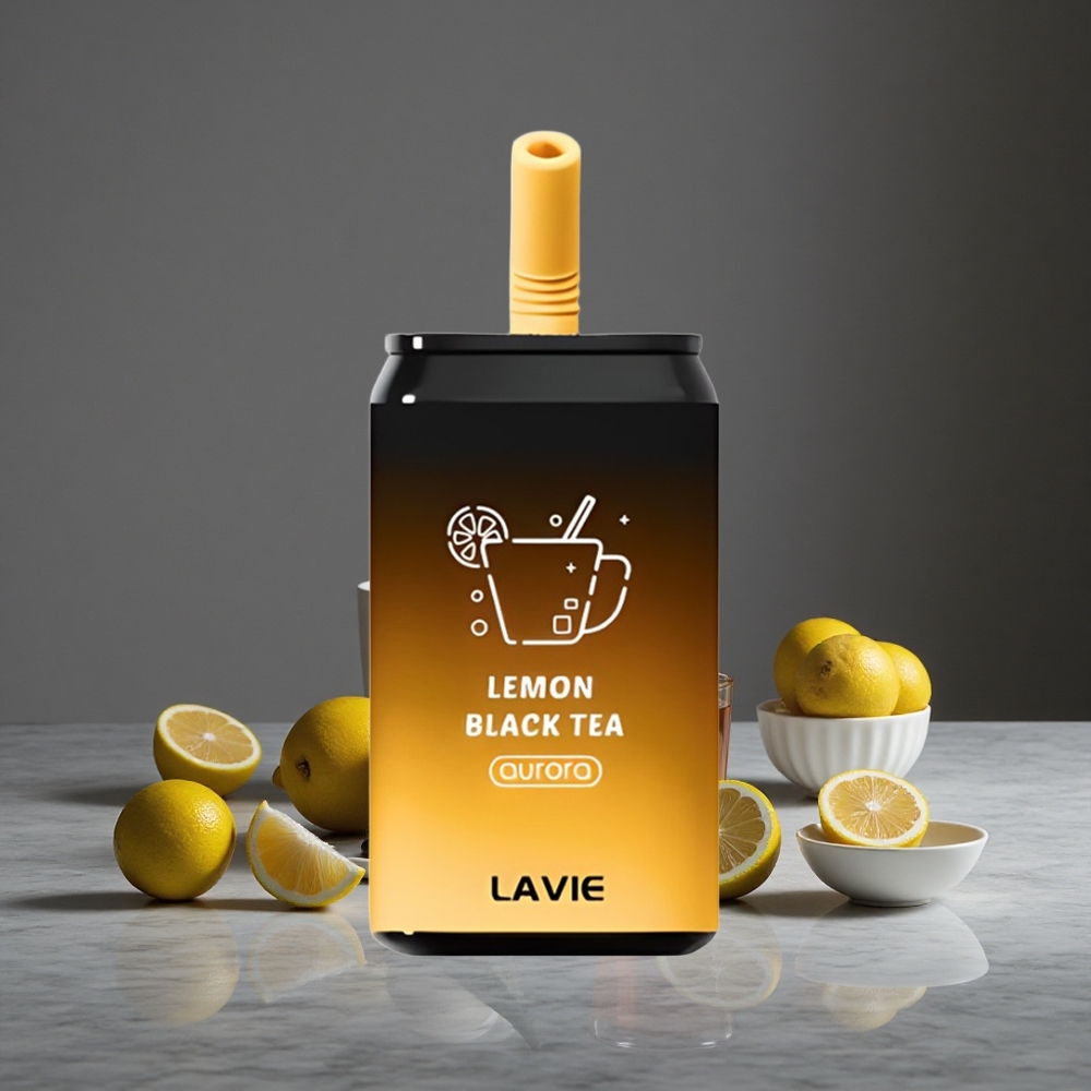 Citronu Melnā tēja LAVIE Aurora 11000 Puffs 22ML 650mAh