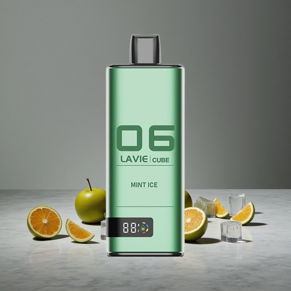 Mētras Ledus Lavie Cube 20000 Puffs 28ML Šķidrums 2% 5% Nikotīns