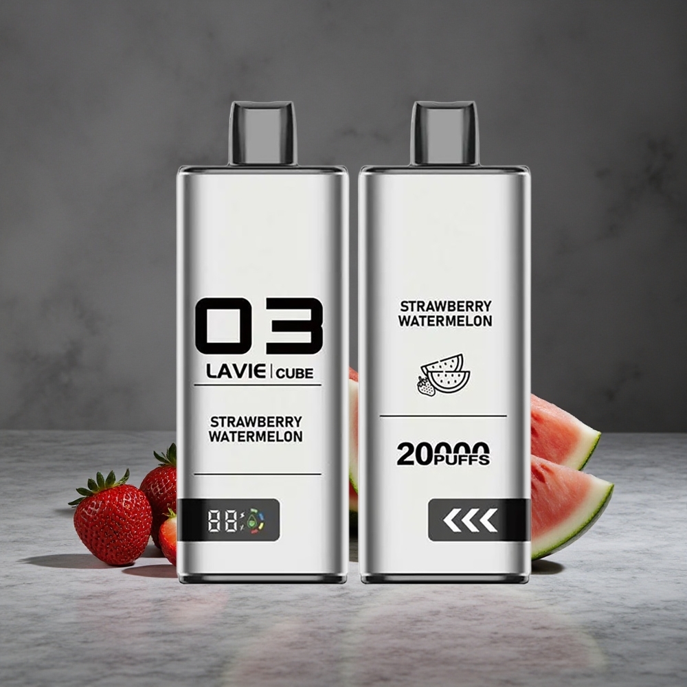 Zemeņu Arbūza Lavie Cube 20000 Puffs Vienreizlietojamais Vape 28ML 600mAh