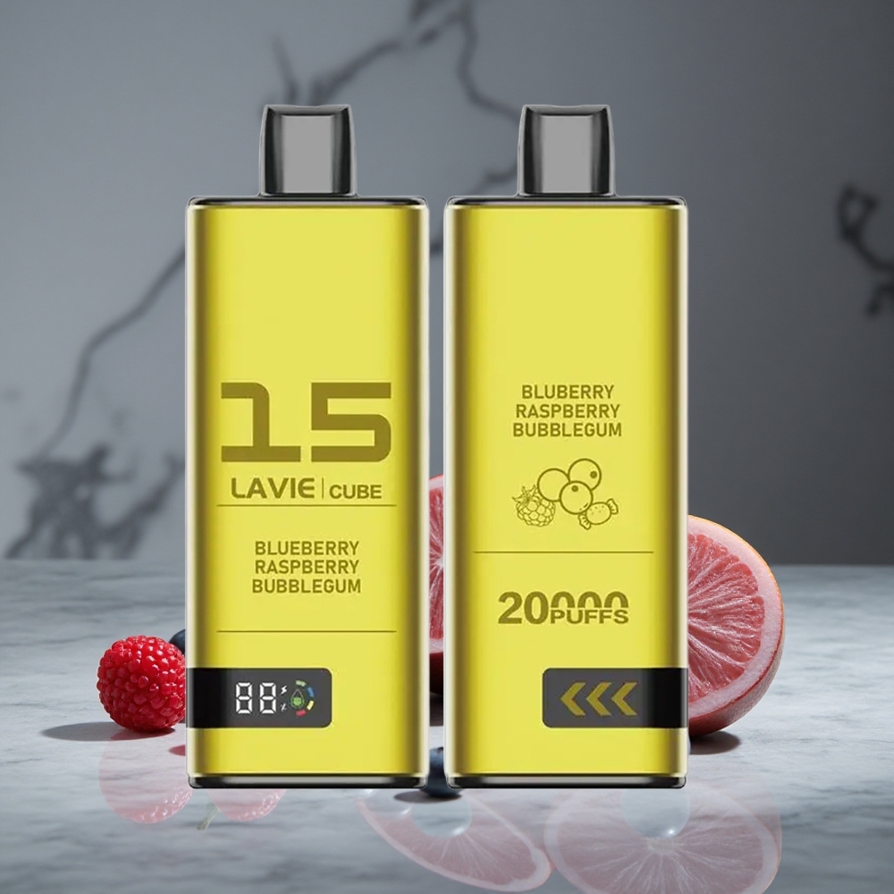 Zemeņu Aveņu Bubblegum Lavie Cube 20000 Iesūkieni 28ML Šķidrums