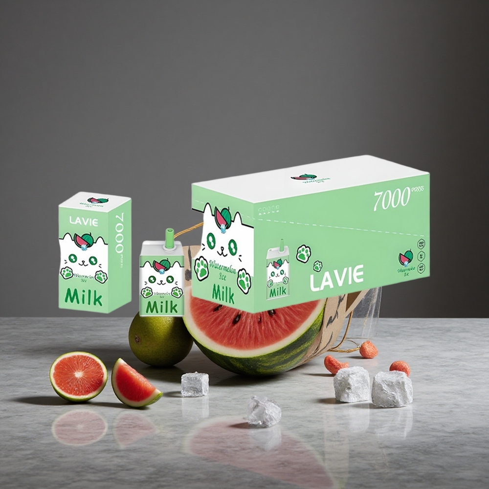 Arbūza Ledus LAVIE Milk 7000 Puffs 16ML E-šķidrums 600mAh Akumulators