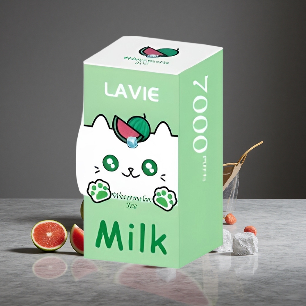 Arbūza Ledus LAVIE Milk 7000 Puffs 16ML E-šķidrums 600mAh Akumulators