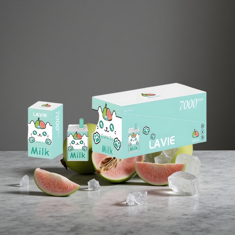 Guavas Ledus Lavie Milk 7000 Puffs 16ML E-šķidrums 600mAh Akumulators