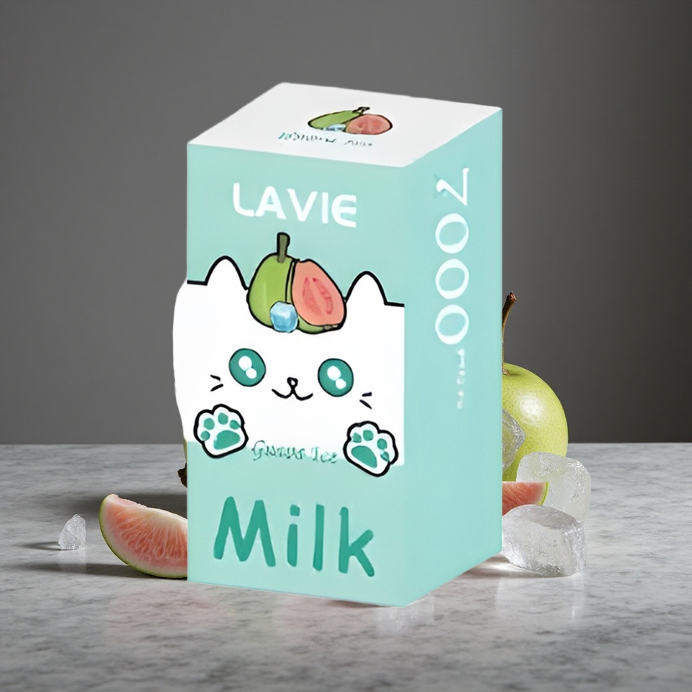 Guavas Ledus Lavie Milk 7000 Puffs 16ML E-šķidrums 600mAh Akumulators