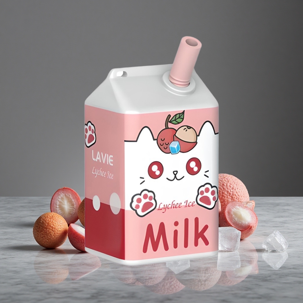 Līči Ledus LAVIE Milk 7000 Puffs E-šķidrums 16ML Akumulators 600mAh