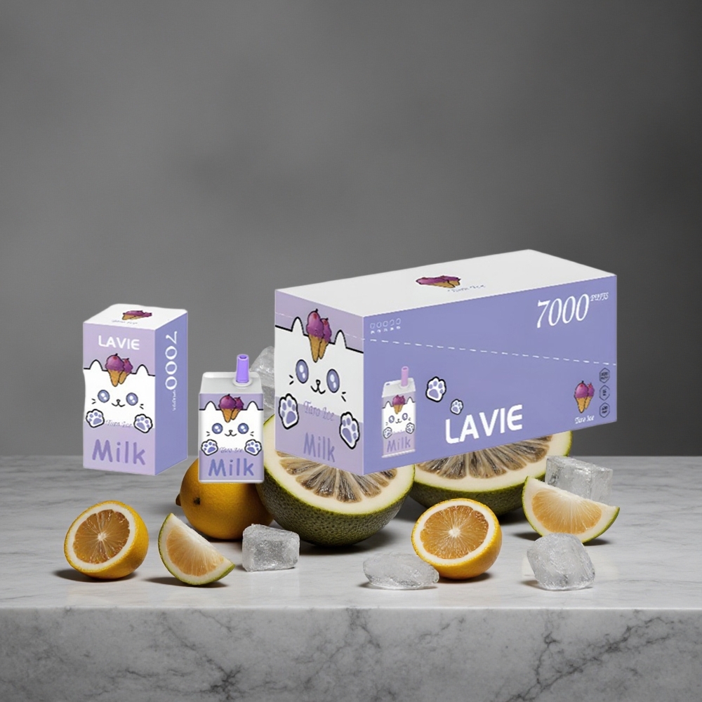 Taro Ledus Lavie Milk 7000 Puffs 16ML Vienreizlietojamais Vape