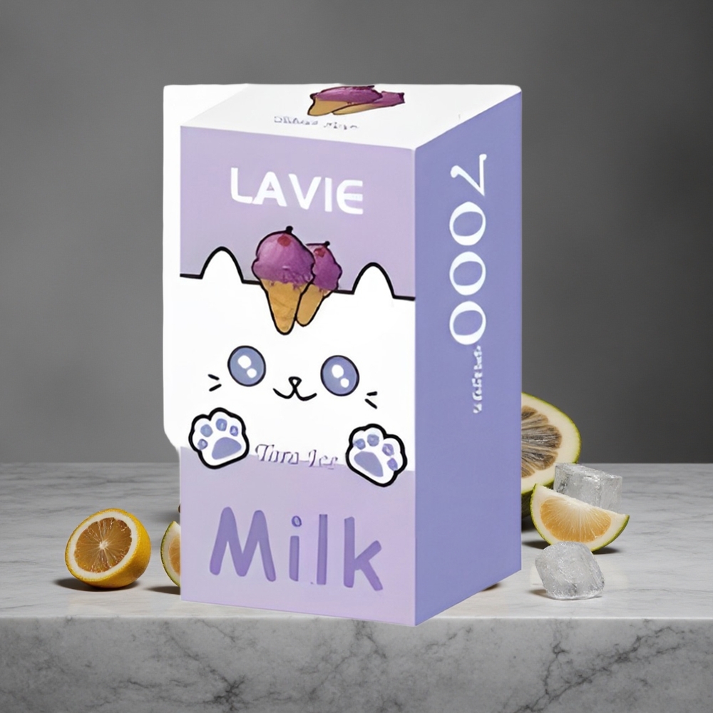 Taro Ledus Lavie Milk 7000 Puffs 16ML Vienreizlietojamais Vape