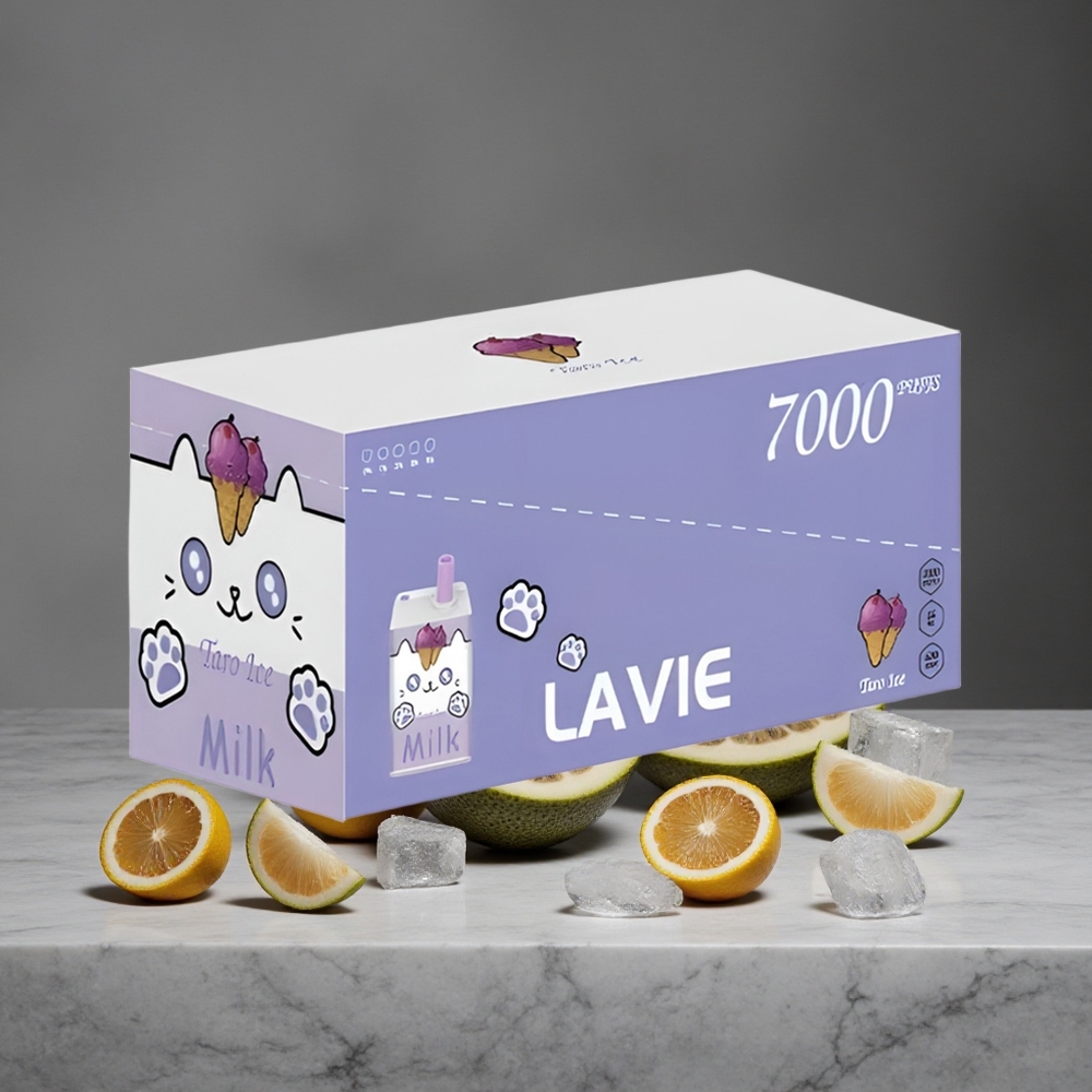 Taro Ledus Lavie Milk 7000 Puffs 16ML Vienreizlietojamais Vape