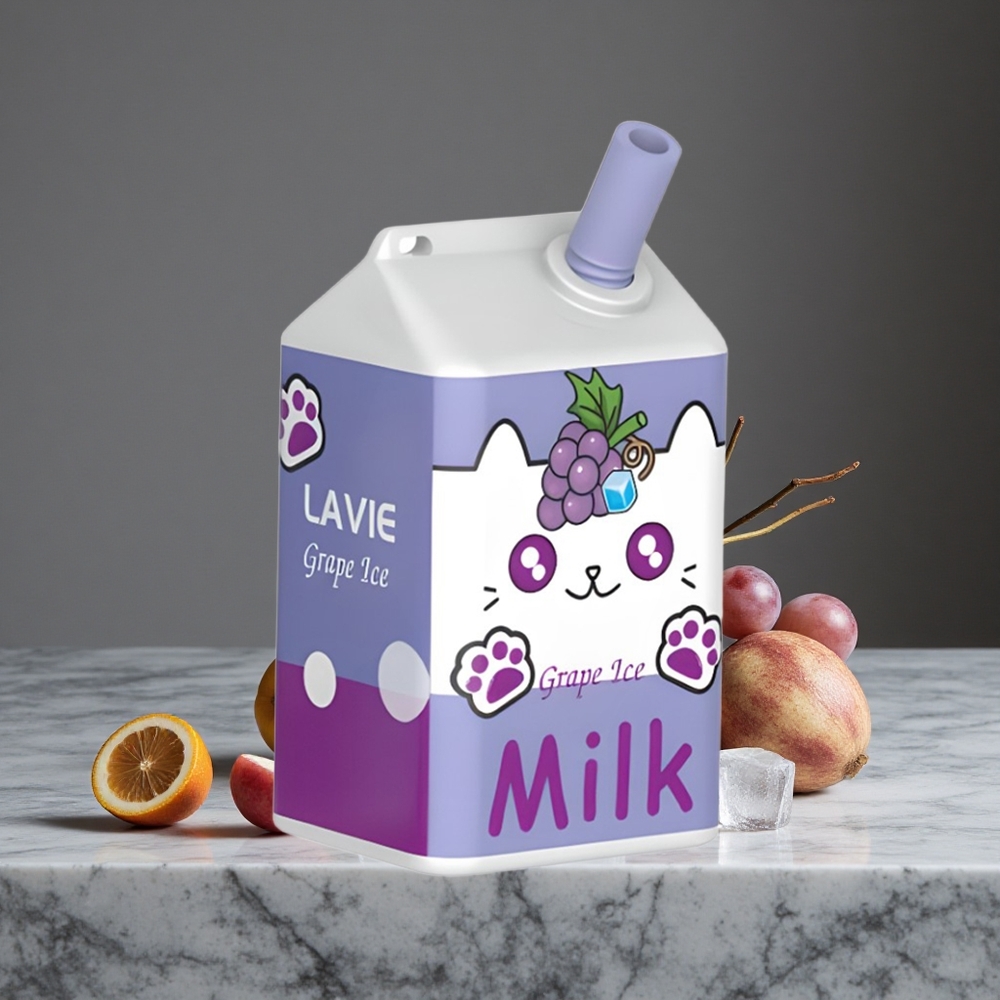 Vīnogu Ledus Lavie Milk 7000 Puffs 16ML E-šķidrums 600mAh Akumulators