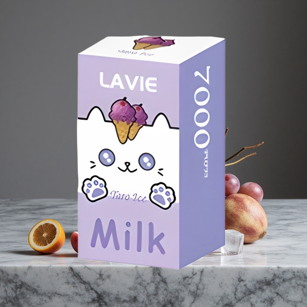 Vīnogu Ledus Lavie Milk 7000 Puffs 16ML E-šķidrums 600mAh Akumulators