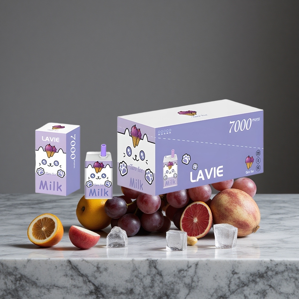 Vīnogu Ledus Lavie Milk 7000 Puffs 16ML E-šķidrums 600mAh Akumulators