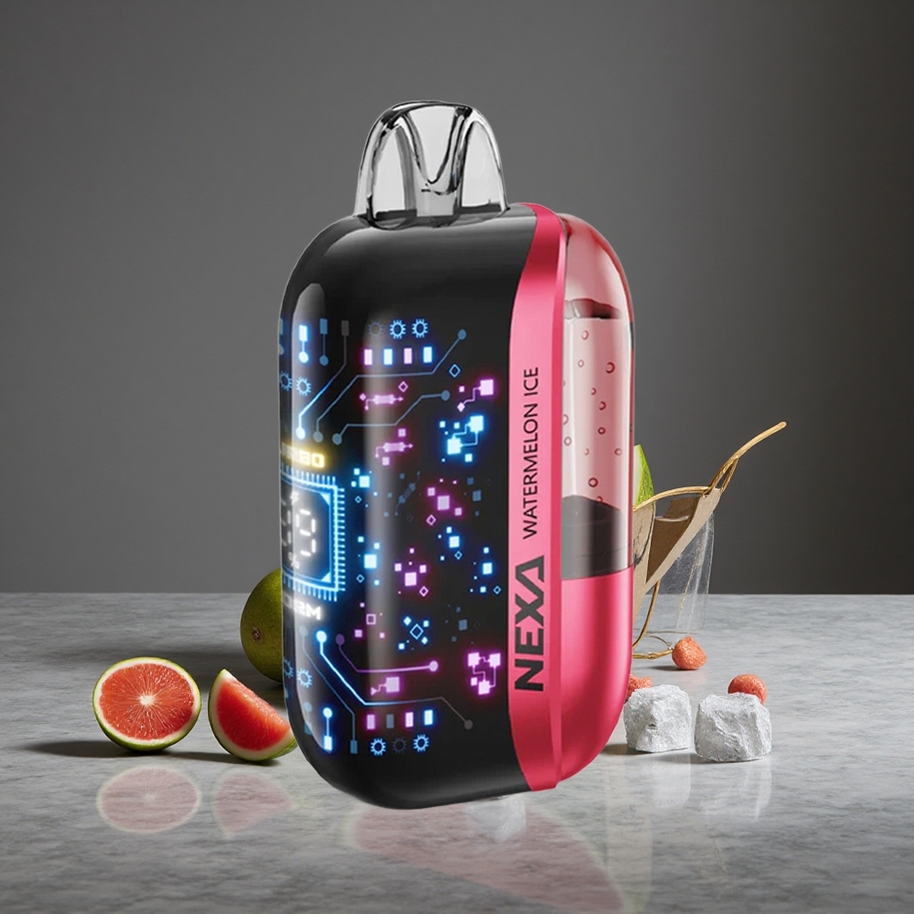 Arbūza Ledus NEXA Ultra 50000 Puffs Vienreizlietojamais Vape 20ml Iepildīta Ietilpība 800mah Akumulators