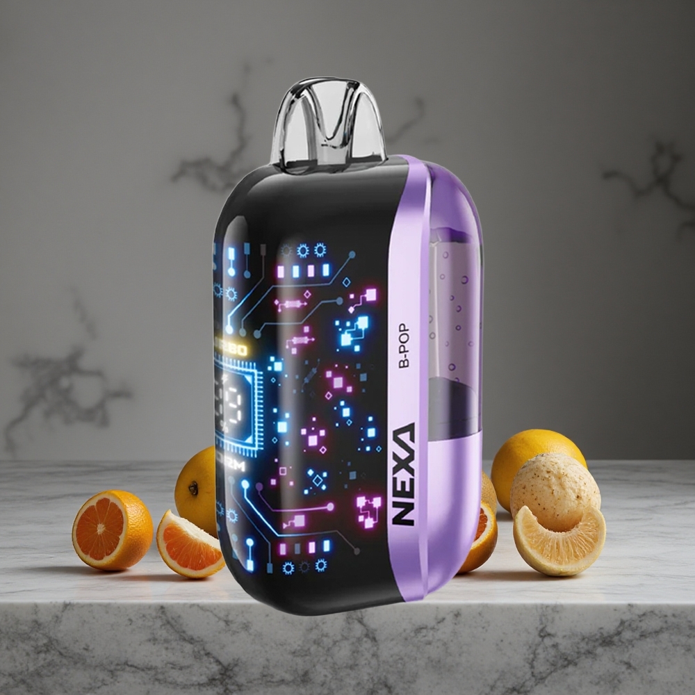 Menta un Piparu NEXA B-Pop 50000 Puffs 20ml Iepildīta Ietilpība 800mah Akumulators