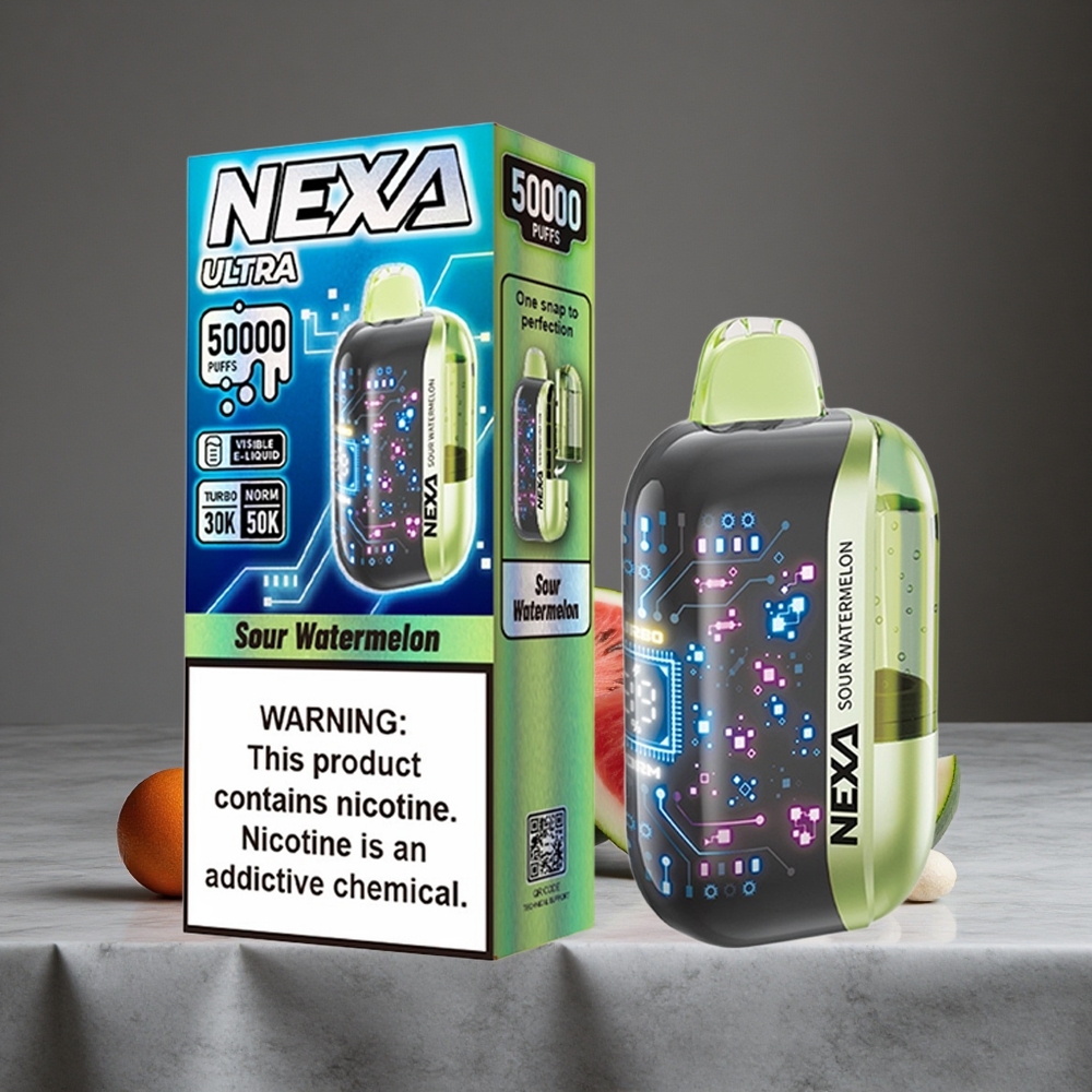 Skābā Arbūza NEXA Ultra 50000 Puffs 20ml Iepildīta Joma 800mah Akumulators