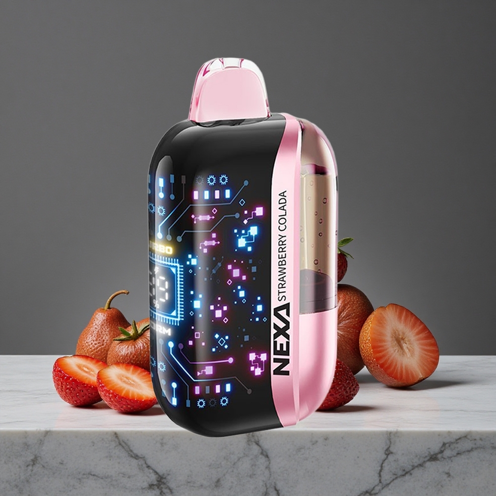 Zemeņu Kolāda NEXA Ultra 50000 Puffs 20ml Priekšpildīts 800mah Baterija