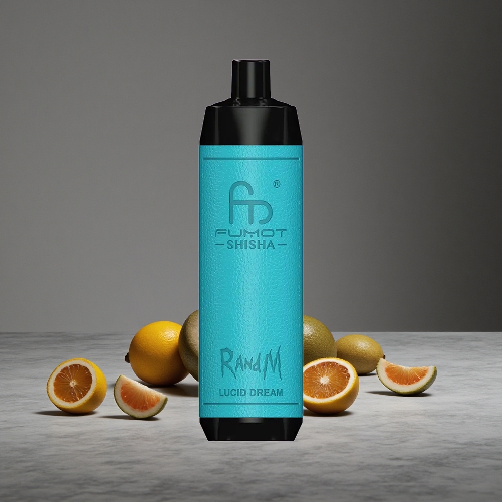 Gaišā Sapņa Kombinācija RandM Fumot Shisha 10000 Iesūkieni 850 mAh Akumulators Vienreizlietojamais Vape