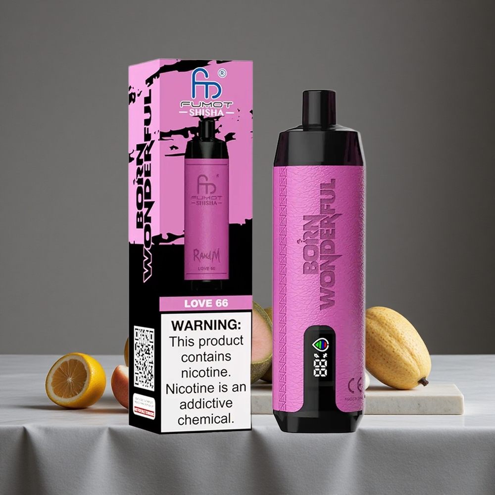 Mīlestība 66 RandM Fumot Shisha 10000 Puffs Vienreizlietojamais Vape ar 850 mAh Bateriju