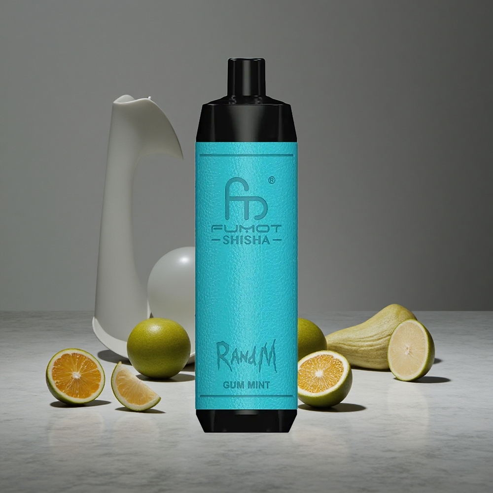 Mētru Smaržu Kombinācija RandM Fumot Shisha 10000 Pūši LED Indikators Type-C Port