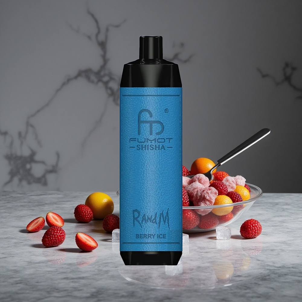 Ogu Ledus RandM Fumot Shisha 10000 Ieelpas un 18ml Iepildīta E-smēķešanas Šķidruma Vienreizlietojamais Vape