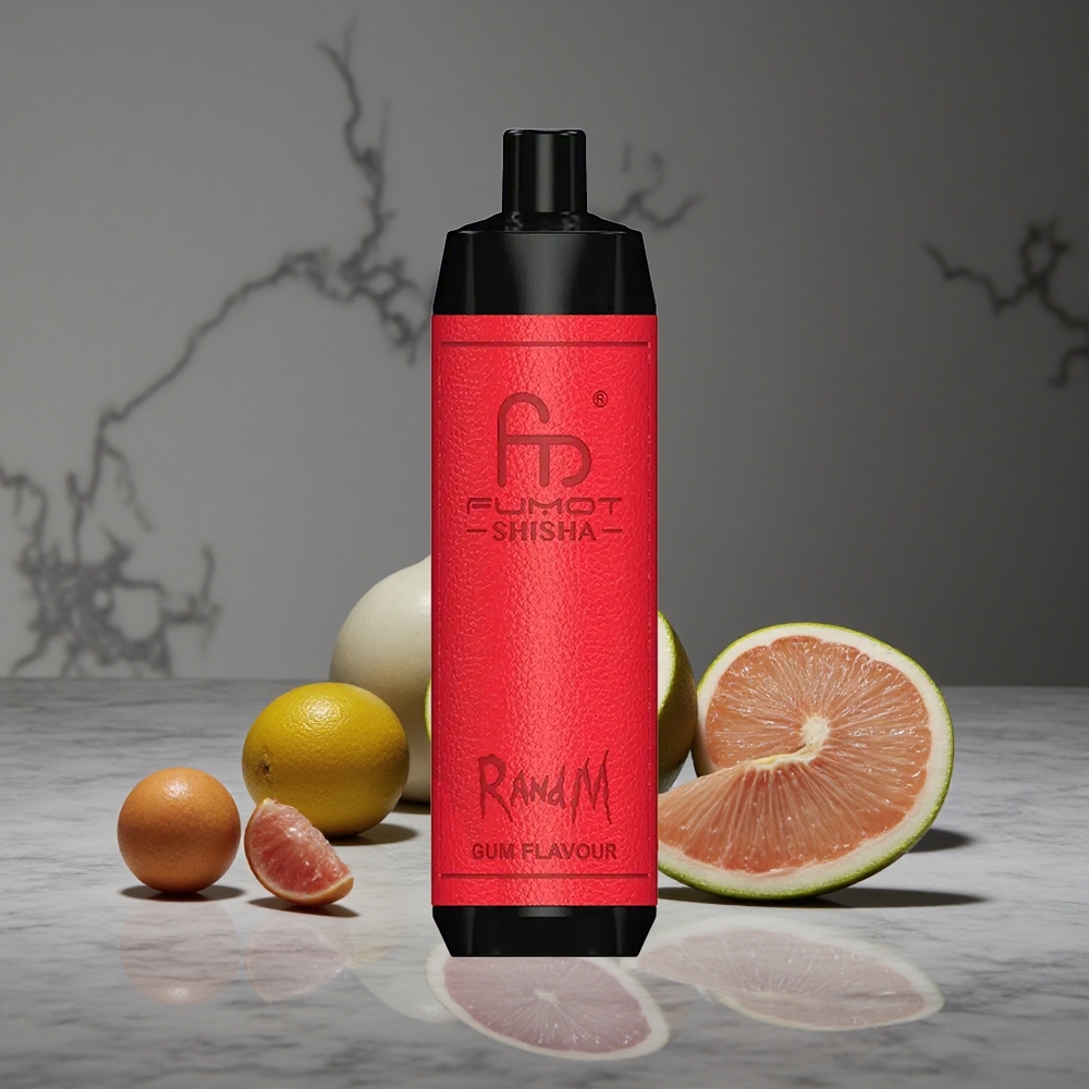 Sveķu RandM Fumot Shisha 10000 Puffs Vienreizlietojamais Vape ar LED Indikatoru un 850 mAh Akumulatoru