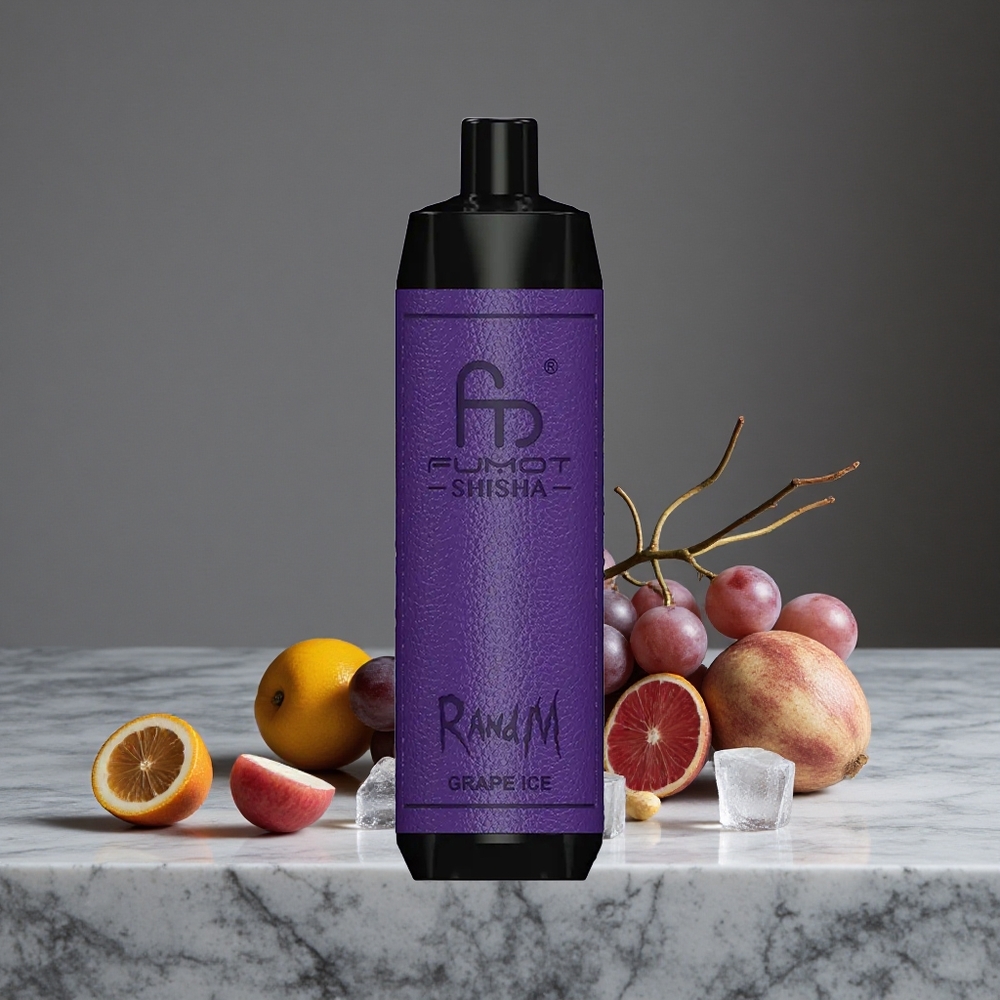 Vīnogu Ledus RandM Fumot Shisha 10000 Iemūžinājumi 18ml Iepriekš Uzpildīts E-šķidrums