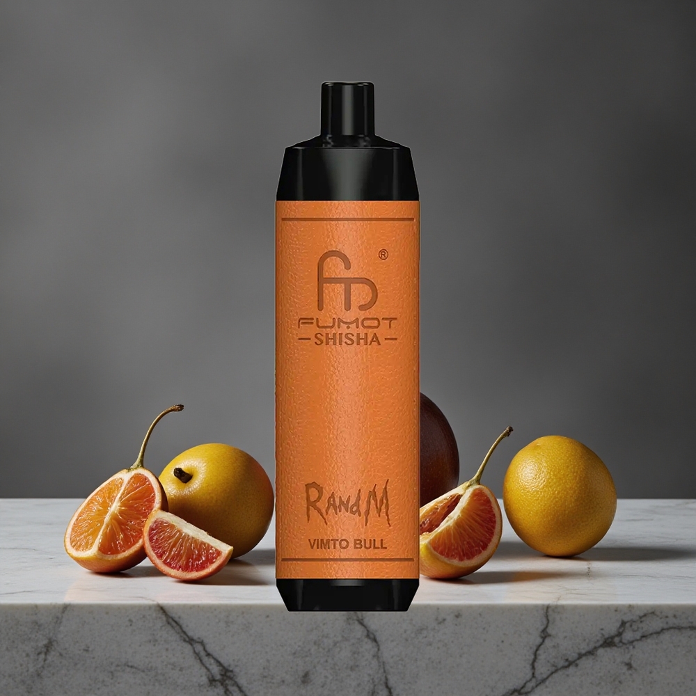 Vimto Bull RandM Fumot Shisha 10000 Puffs 18ml Priekšēji uzpildīts e-šķidrums 0.6ohm Mesh Spole