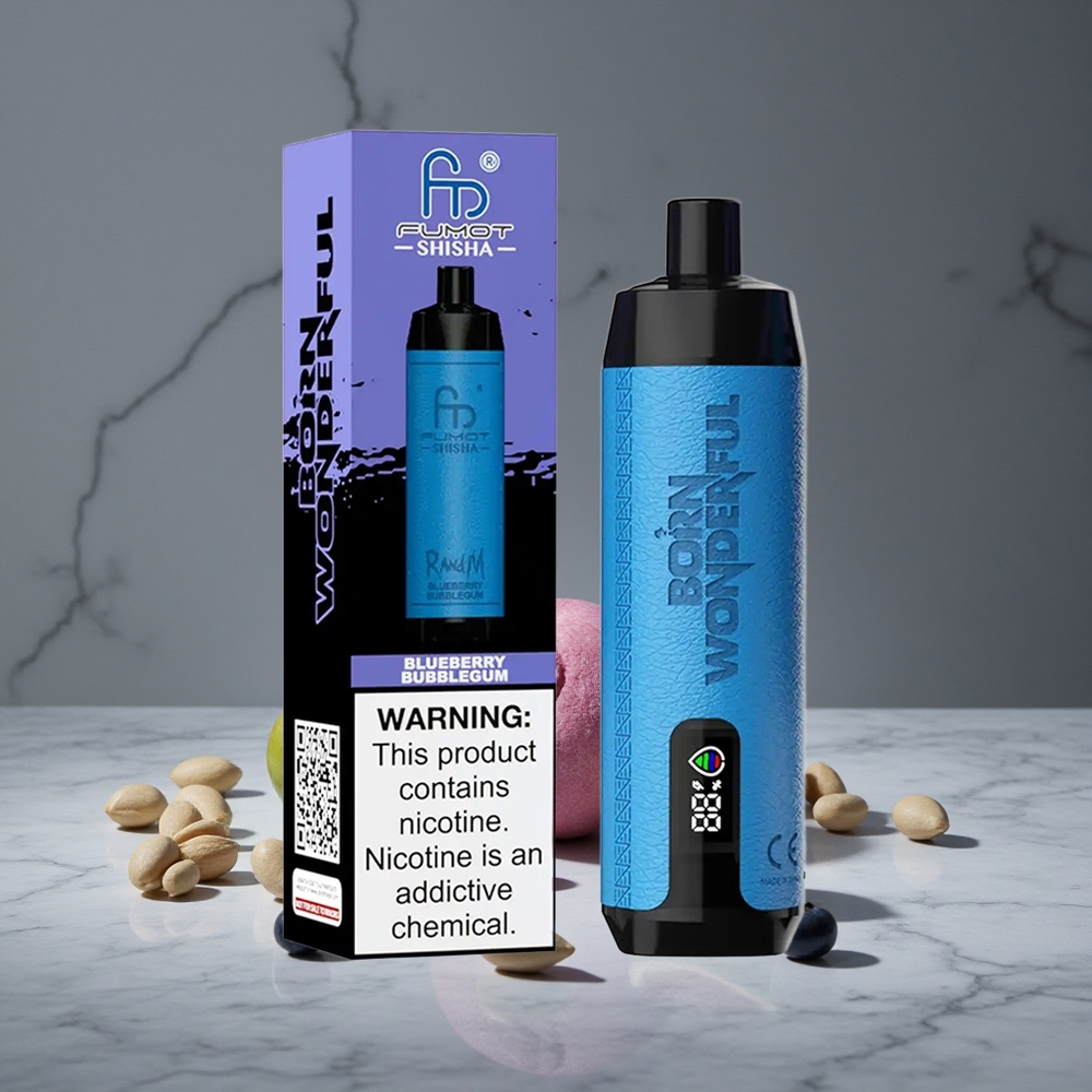 Zemenu Koļu RandM Fumot Shisha 10000 Ieceļiem LED Indikators 850 mAh Akumulators