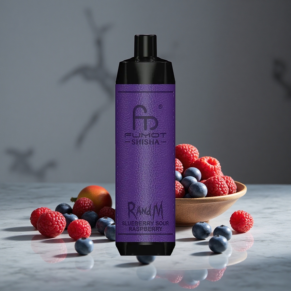 Zemenu Skābā Aveņu RandM Fumot Shisha 10000 Puffs 18ml iepriekš Uzpildīta E-smēķešanas Šķidrums 850 mAh Baterija