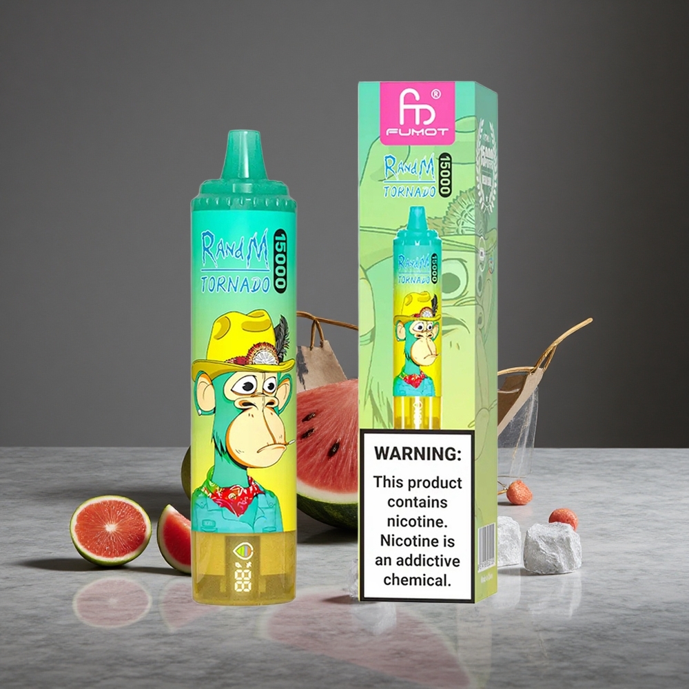 Arbūza Ledus RandM Fumot Tornado 15000 Iekāpieni 25ml E-pīpīte