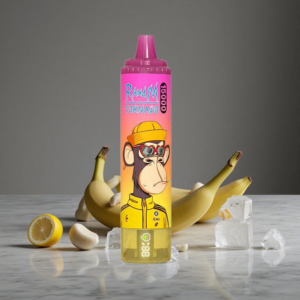 Banānu Ledus RandM Fumot Tornado 15000 Ielādes USB Type-C