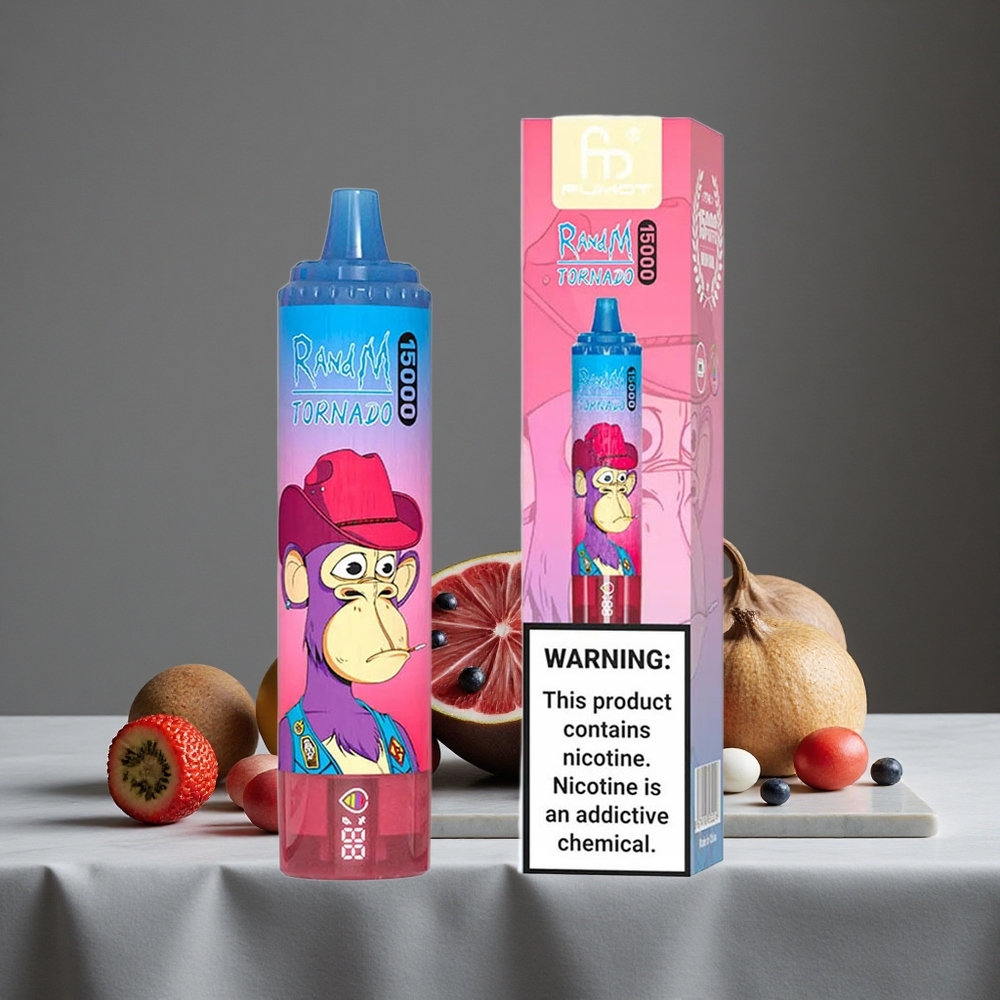 Jauktā ogu RandM Tornado 15000 Puffs 25ml šķidruma izmērāmais veips