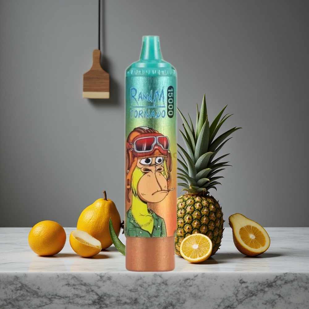 Ledus Ananāsu RandM Tornado 15000 Pūkas 25ml Šķidrums