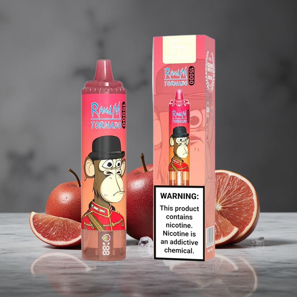 Sarkanā Enerģija Ledus RandM Tornado 15000 Puffs 25ml