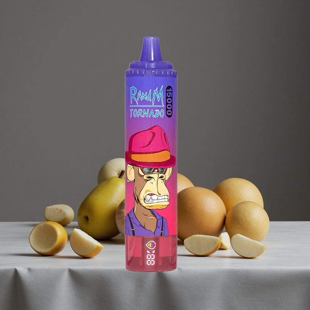 Skābā ābolu RandM Tornado 15000 Puffs 25ml šķidruma ietilpība Vienreizlietojamais Vape