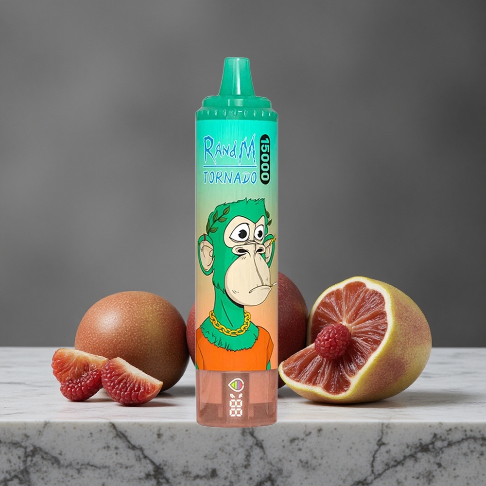 Trīskāršo ogu RandM Tornado 15000 Puffs ar 25ml šķidruma ietilpību un 850mAh akumulatoru