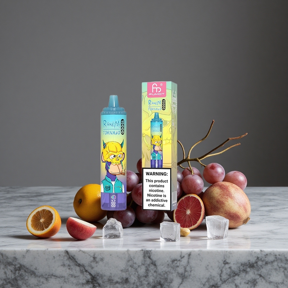 Vīnogu Ledus RandM Fumot Tornado 15000 Pūkši 25ml
