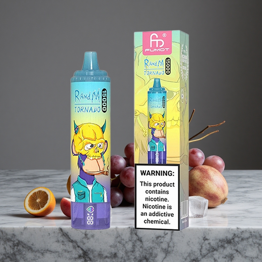 Vīnogu Ledus RandM Fumot Tornado 15000 Pūkši 25ml