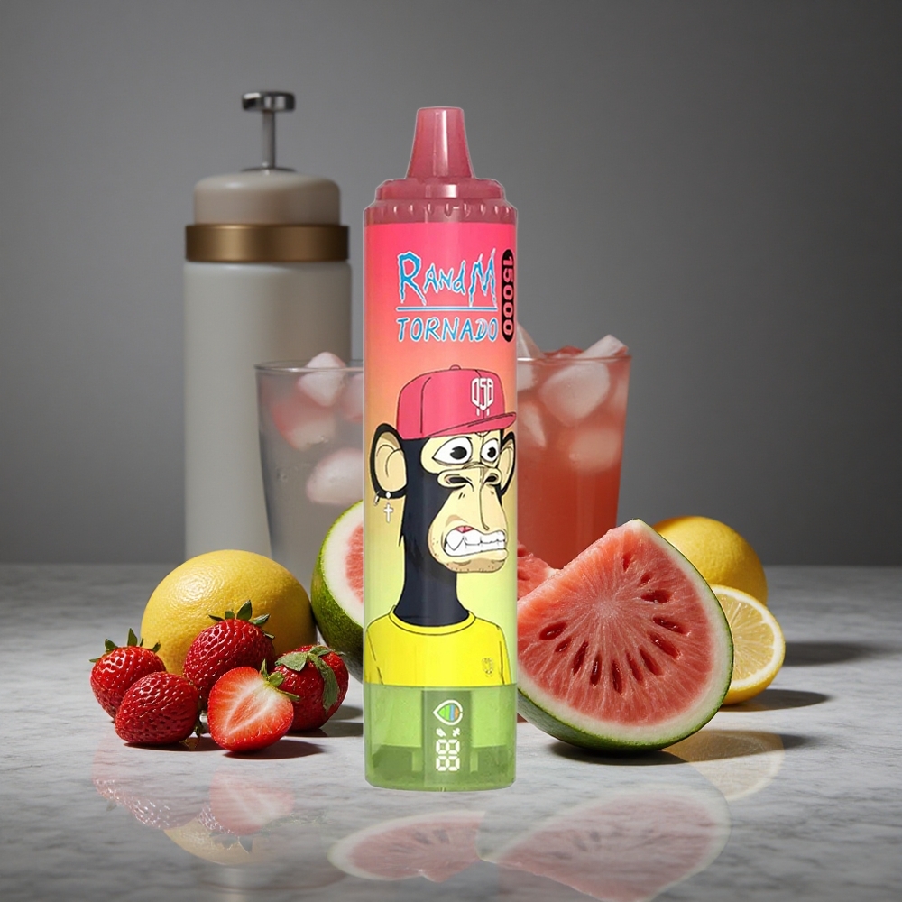 Zemeņu Arbūzu Limonādes RandM Tornado 15000 Iviļņojumi 25ml