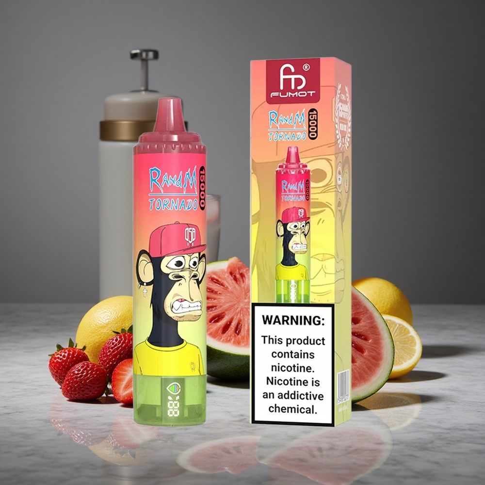 Zemeņu Arbūzu Limonādes RandM Tornado 15000 Iviļņojumi 25ml