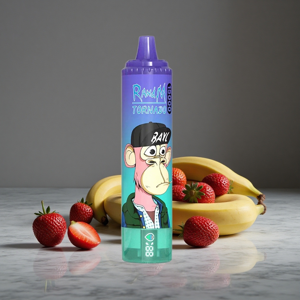 Zemeņu-Banānu RandM Tornado 15000 Puffs 25ml