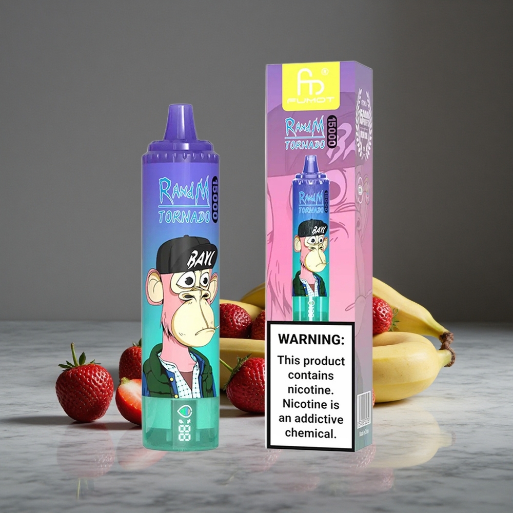 Zemeņu-Banānu RandM Tornado 15000 Puffs 25ml