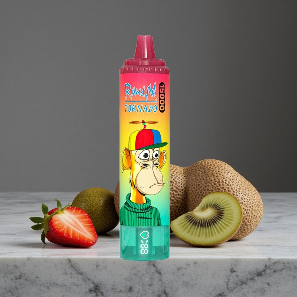 Zemeņu Kivi RandM Tornado 15000 Puffs 25ml