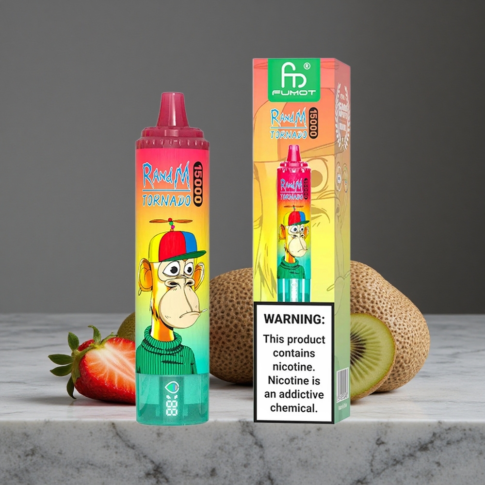 Zemeņu Kivi RandM Tornado 15000 Puffs 25ml