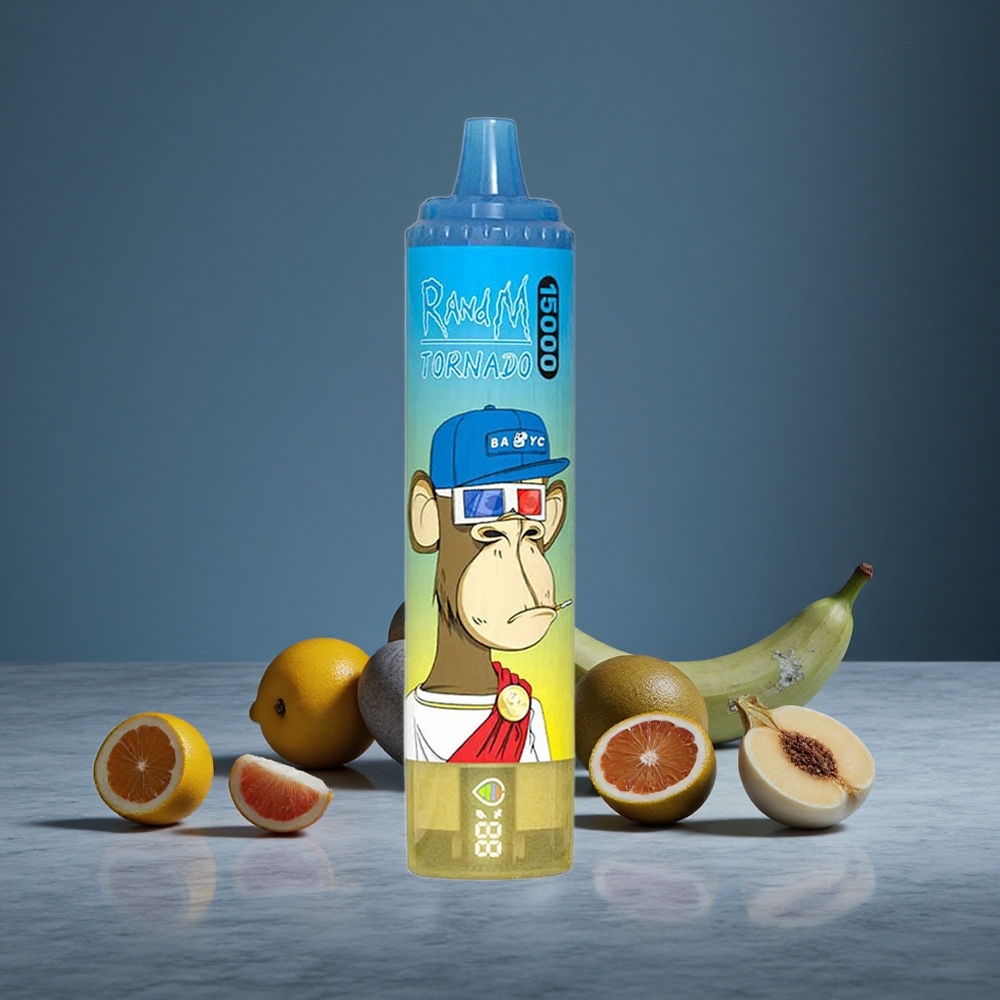 Zilā RandM Fumot Tornado 15000 Puffs 25ml Vienreizlietojamais Vape