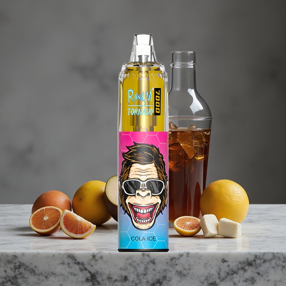 Kolas Ledus RandM Fumot Tornado 7000 Puffs 14 ML E-šķidrums RGB Gaisma
