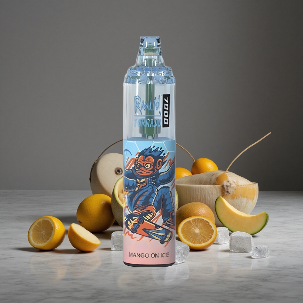 Mango Ledus RandM Fumot Tornado 7000 Puffs 14 ML E-šķidrums 850 MAH Akumulators