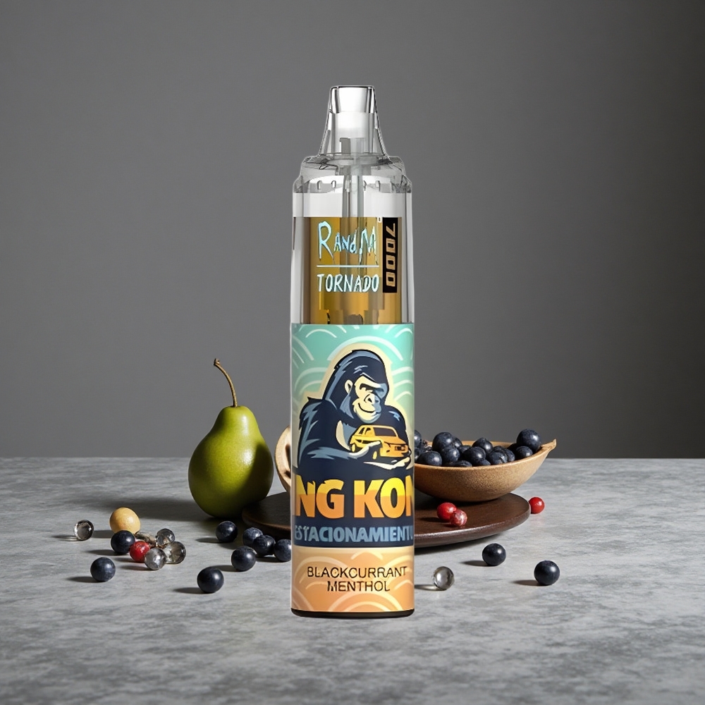 Mellenās Mentola RandM Fumot Tornado 7000 Puffs 14 ML E-šķidrums RGB Gaisma