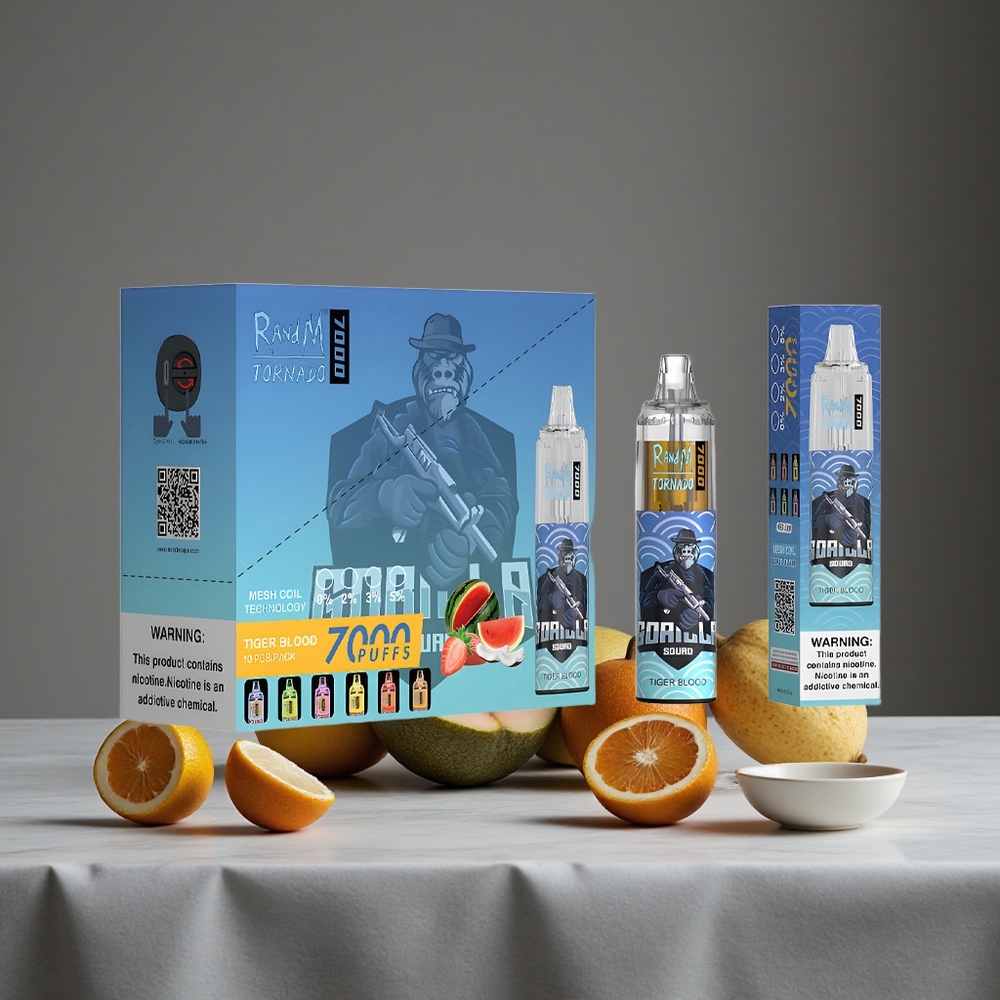 Tīģera Asinis RandM Fumot Tornado 7000 Puffs 14 ML E-šķidrums