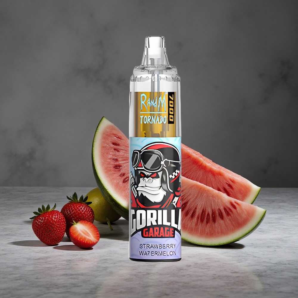 Zemeņu Arbūzs RandM Fumot Tornado 7000 Puffs 14 ML E-šķidrums 850 MAH Baterija