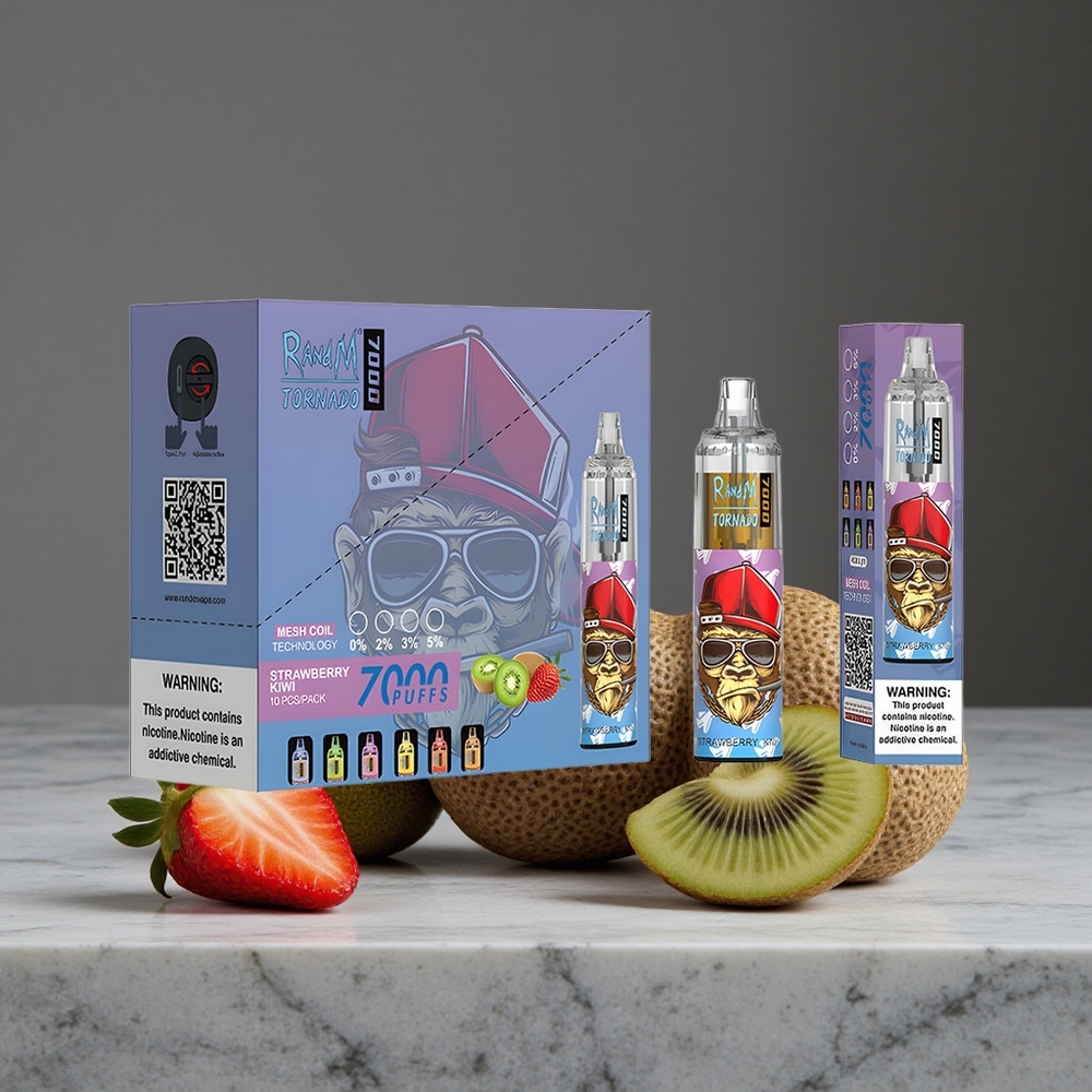 Zemeņu Ķīvija RandM Fumot Tornado 7000 Iesūkšanas Režīms 14 ML E-šķidrums